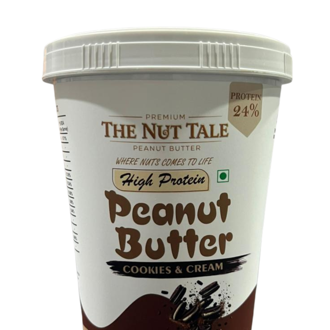 Peanut Butter Cookies & Cream - 24% Protein | Real Cookie Bites | The Nut Tale