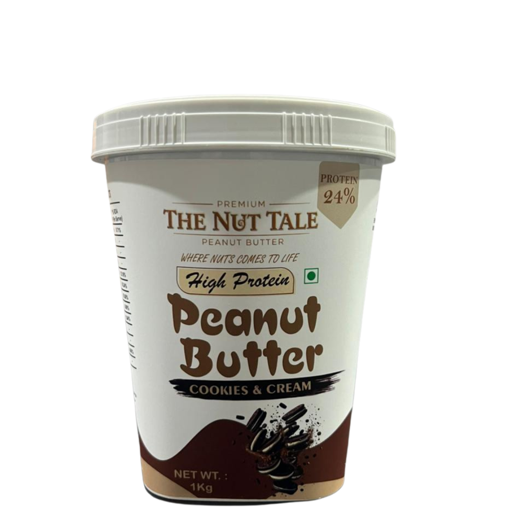 Peanut Butter Cookies & Cream - 24% Protein | Real Cookie Bites | The Nut Tale