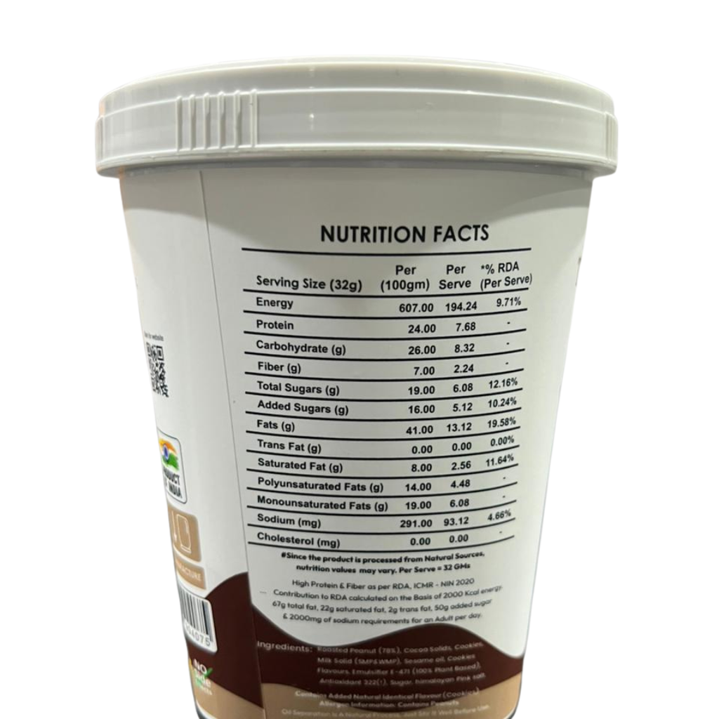 Peanut Butter Cookies & Cream - 24% Protein | Real Cookie Bites | The Nut Tale