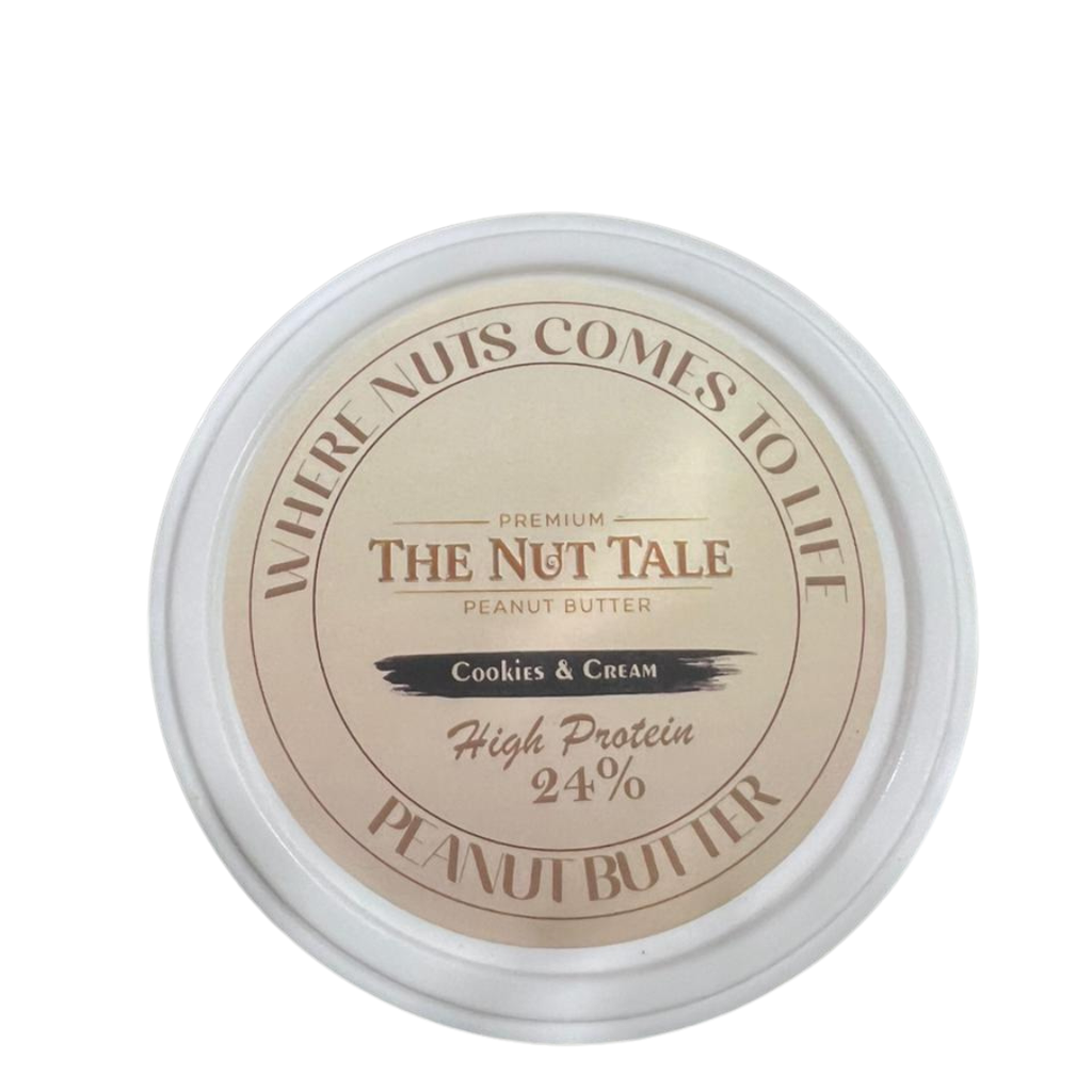 Peanut Butter Cookies & Cream - 24% Protein | Real Cookie Bites | The Nut Tale