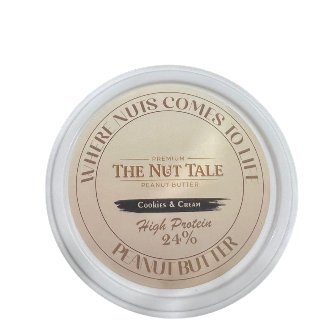 Peanut Butter Cookies & Cream - 24% Protein | Real Cookie Bites | The Nut Tale