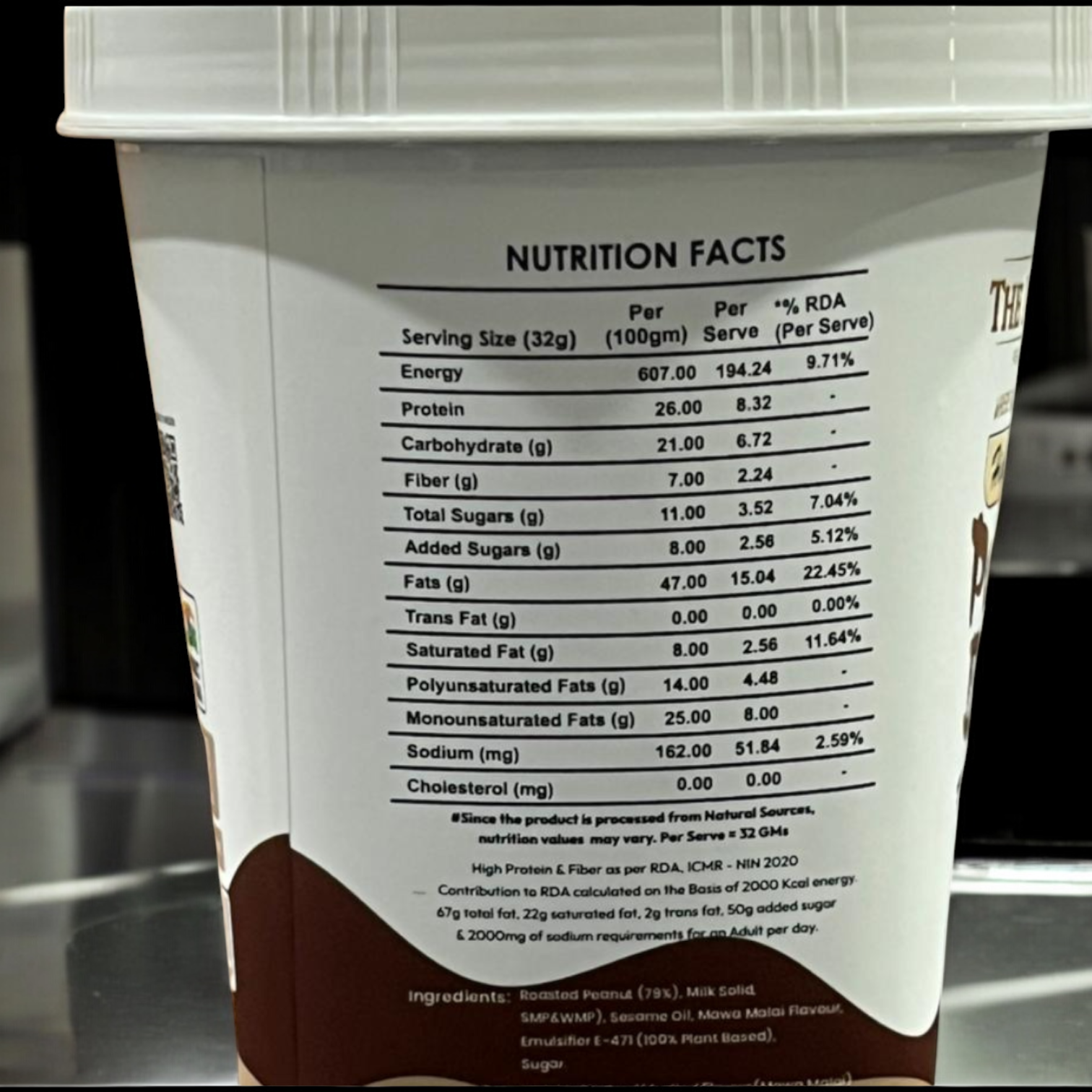 Mawa Malai Peanut Butter - 26% Protein | Premium High-Protein Spread