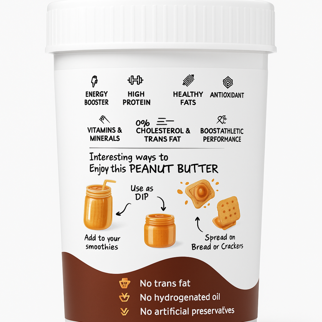 Chocolate Crunchy Peanut Butter - 22% Protein | Natural & Delicious